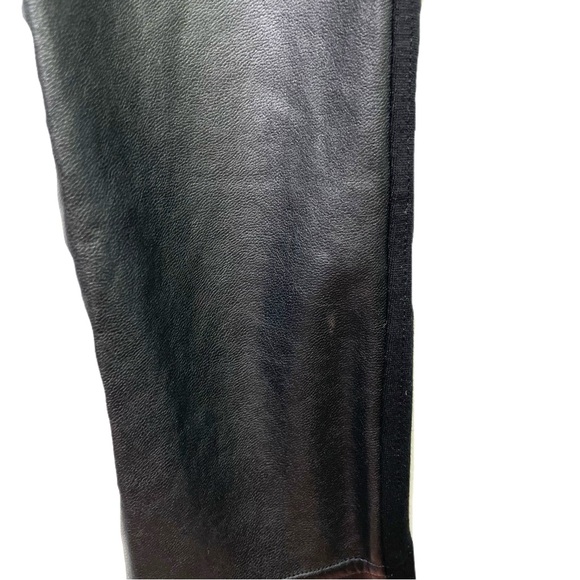Aritzia Wilfred Free Daria Pant High Waisted Vegan Leather Leggings Black Size M - Picture 12 of 14